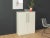 Classic chest of drawers from the 1990s. High-quality body in white-stained ash veneer with two shelves and two doors with...