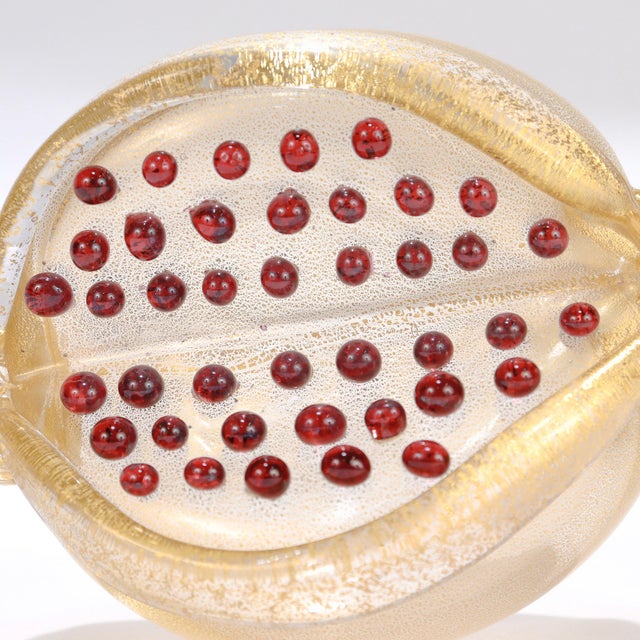 Pair of Venetian Glass Pomegranate Sculptures by Romeo Gigli for Pauly & Co. For Sale - Image 15 of 16