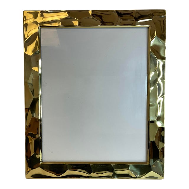 Vintage Brass Picture Frame With Rock Angle Art Deco Design Chairish