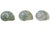 Nautical Aqua Green Blue Turbo Shells – Set of 3 For Sale - Image 3 of 5