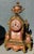 Victorian 19th Century French Gilt Mantel Clock With Red Sevres Style Porcelain For Sale - Image 3 of 16
