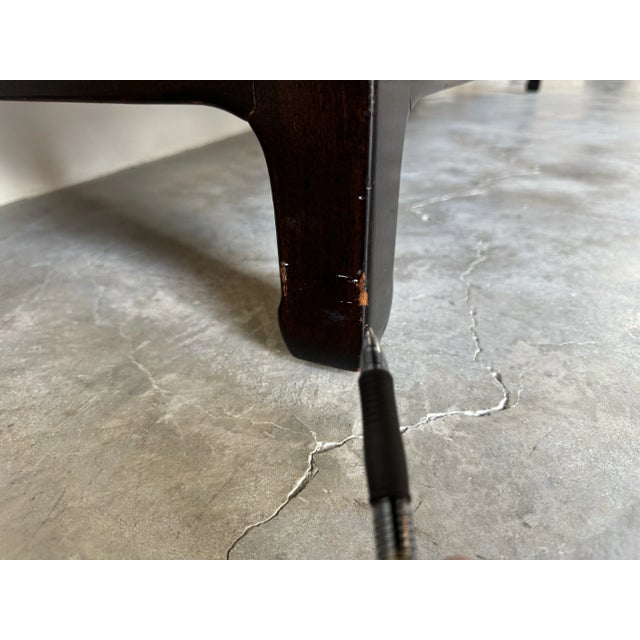 70's Hollywood Regency Michael Taylor for Henredon Mahogany Dresser With Brass Hardware/Sold For Sale - Image 11 of 12