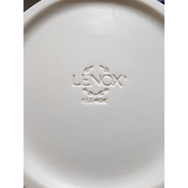 Lenox Vintage Lenox Woodland Porcelain Vase Designed With Sculpted Acanthus Leaves For Sale - Image 4 of 4