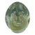 1990s Robert Eickholt Egg Paperweight 3-Sided Opalescent Glows 4.5” Vintage Signed For Sale