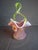 Antique Stevens & Williams Art Glass Basket - Pink Opalescent Cased Glass - Applied Flower & Stem - Uranium Vaseline Glass Handle - Circa 1880s For Sale In Boston - Image 6 of 18