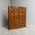 Remarks: Brutalist style highboard by Bartels, Germany 1970s. Oak veneer panels and solid oak doors. This chest is in very...
