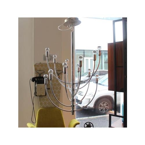 Vico Magistretti 12-Light Chandelier by Vico Magistretti for Oluce, 2000s For Sale - Image 4 of 15