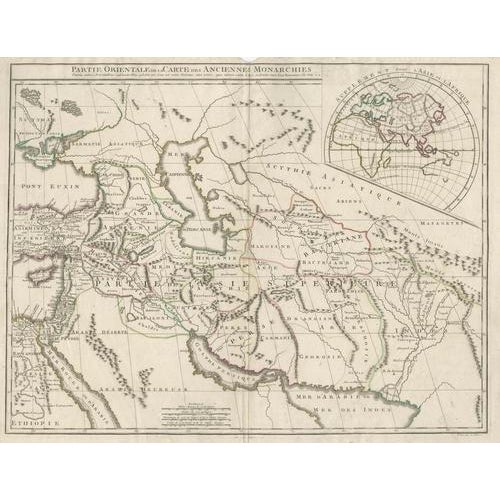 Antique Map of the Middle East, 1795 For Sale - Image 3 of 11