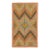 1880s Antique Multicolor Geometric Folk Art Knotted American Hooked Carpet Rug For Sale