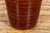 Artisan Brown Glaze Vase with Black Concentric Motifs and Tapering Lines For Sale - Image 11 of 12