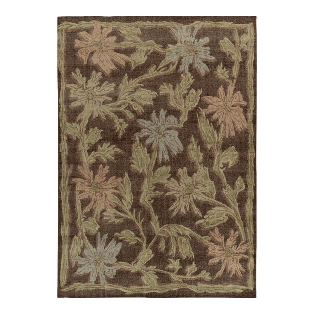 Rug & Kilim’s Oversized Deco Flower Rug, 13x19 For Sale