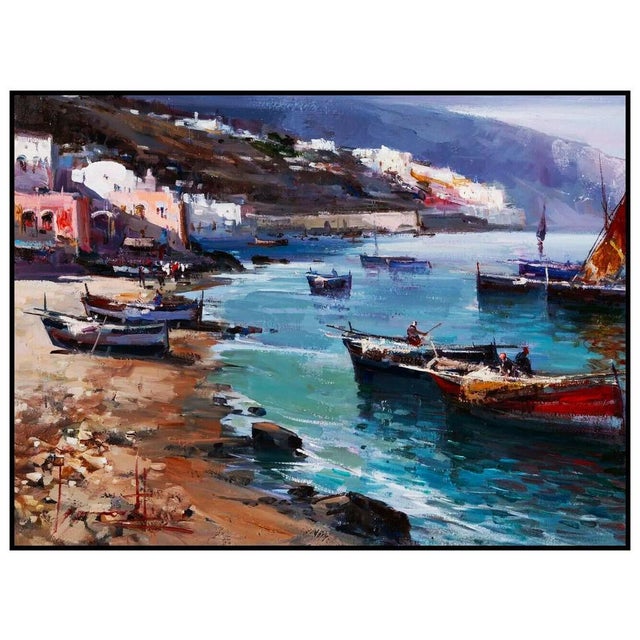 Impressionist Mid 20th Century Going Fishing, Claudio Simonetti For Sale - Image 3 of 4