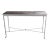 Wrought Iron and Bamboo Console Table For Sale