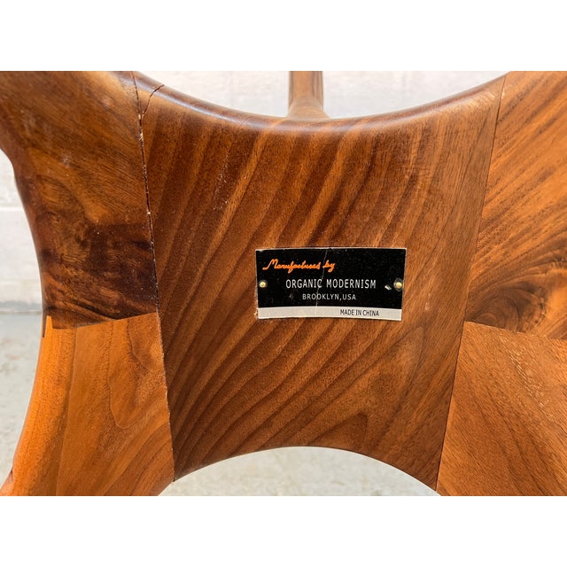 Vladimir Kagan Inspired Sculpted Walnut Dining Table by Organic Modernism For Sale - Image 10 of 10