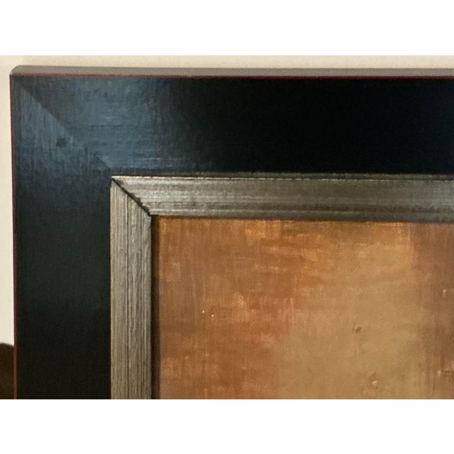 American 20th Century Framed Modern Abstract Oil Painting on Canvas by Kay Hillman For Sale - Image 3 of 7