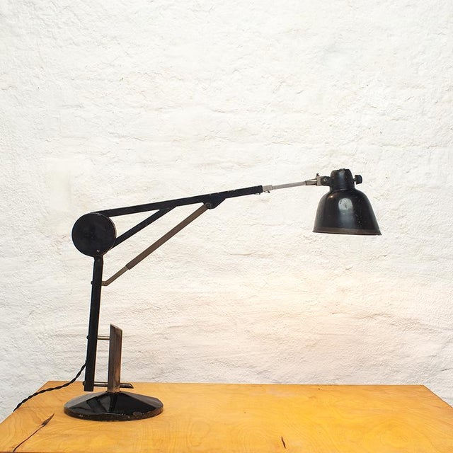 Constructivist Table Lamp, Belgium, 1930s For Sale - Image 5 of 11