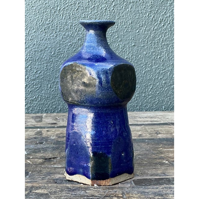 Ceramic Vintage Original Studio Pottery Vase For Sale - Image 7 of 12