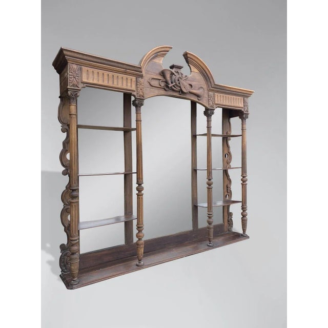 Late 19th Century 19th Century French Walnut Back Bar Étagère, 1880 For Sale - Image 5 of 8