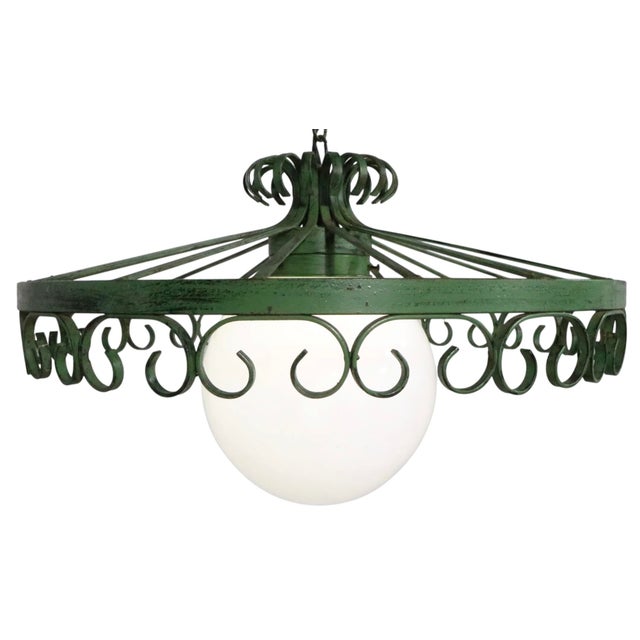 1970s Brutalist Spanish Style Wrought Iron Chandelier After Umanoff For Sale In New York - Image 6 of 6