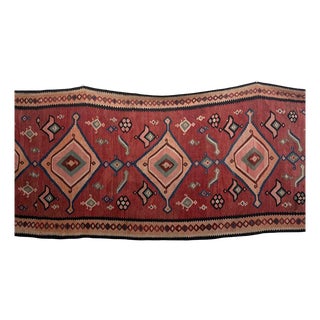 Large Vintage Middle Eastern Tribal Kilim Rug, 1940s For Sale