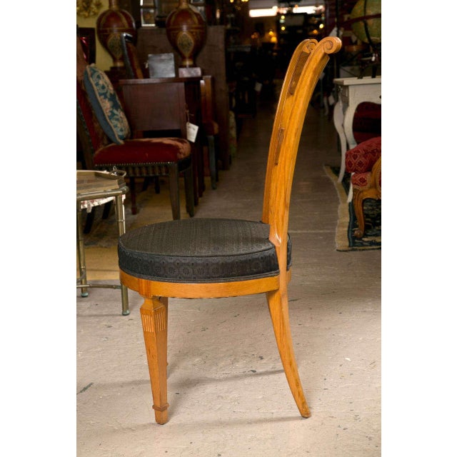 Set Six Biedermeier Style Side Chairs Dining Chairs With ...