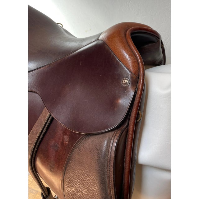 Metal 1990s Lauriche English Jumping Saddle Serial #2193 - For Sale - Image 7 of 12