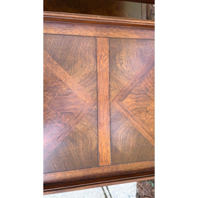 Wood Sarreid Burled Walnut 3 Tiered End Tables For Sale - Image 7 of 10