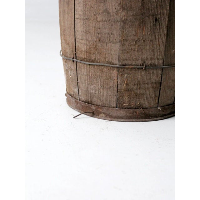 Antique Wooden Barrel For Sale - Image 6 of 8