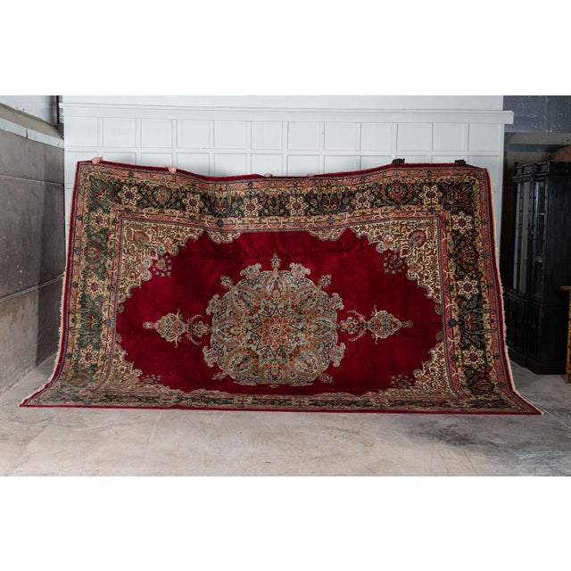 Large Middle Eastern Wool Rug For Sale - Image 4 of 18