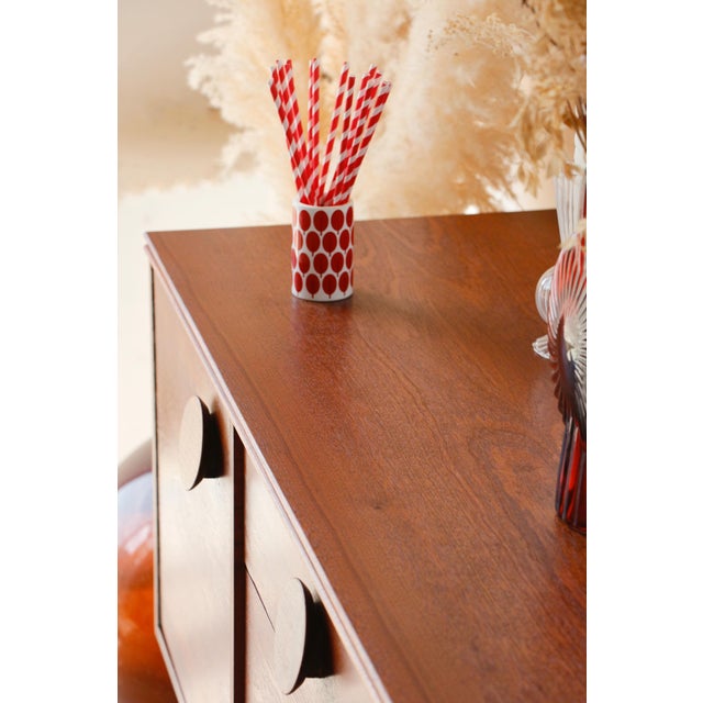 Small Scandinavian Style Sideboard from Sapele, 1960s For Sale - Image 15 of 18