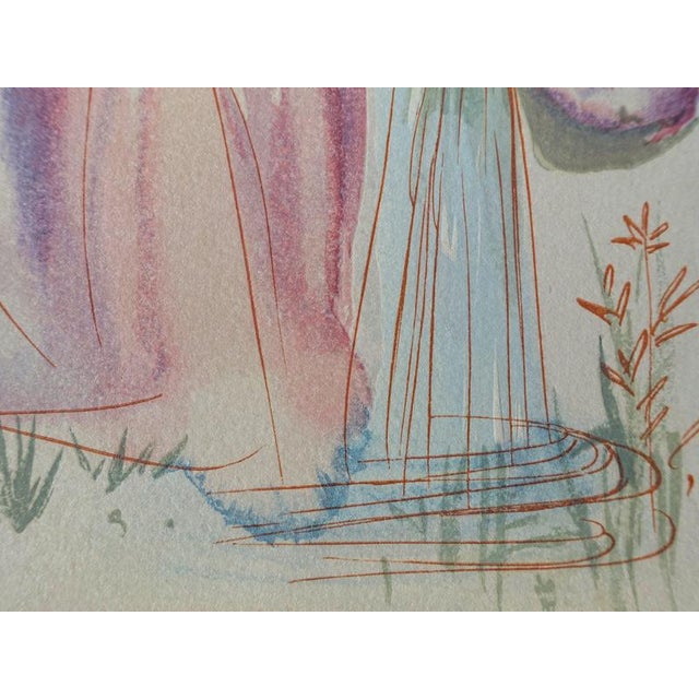 Salvador Dali, The Source, Woodcut For Sale - Image 6 of 7