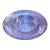 Murano Style 1960s Purple Art Glass Heavy Ash Tray / Change Tray For Sale