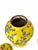 Ceramic Mid 20th Century Pair of Nippon-Marked Yellow Bird and Floral Porcelain Ginger Jars For Sale - Image 7 of 9