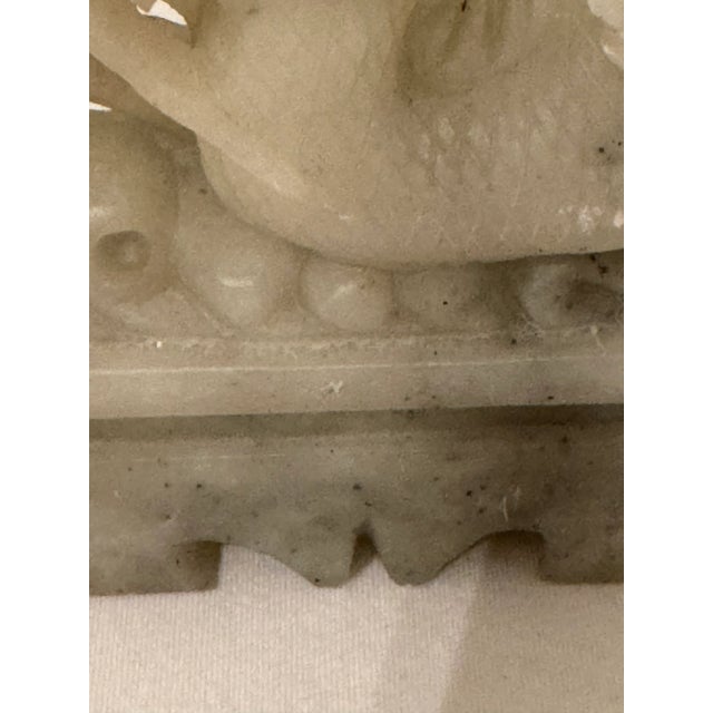 Pair of Late 19th Century Carved Onyx Dragon Asian Bookends For Sale In Atlanta - Image 6 of 12