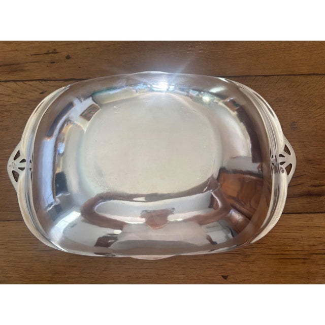 Art Nouveau Silver-Plated Metal Bread Basket from Gallia Christofle, 1890s For Sale - Image 6 of 9