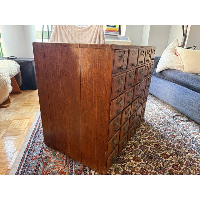 Brown Mid Century Remingrton Rand Library Card Catalogue For Sale - Image 8 of 11