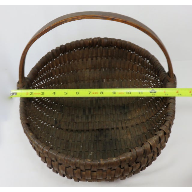 Antique Ash Splint Basket From Maine Chairish