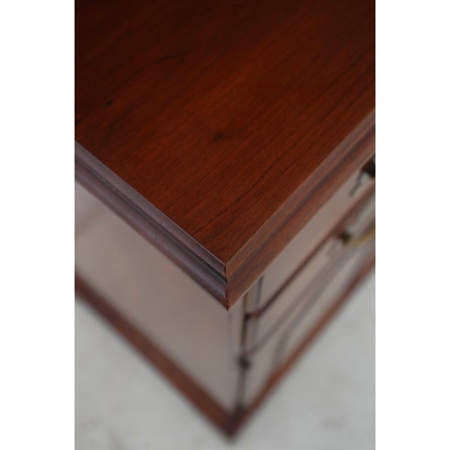 Henkel Harris Cherry Step Back Cupboard Hutch For Sale - Image 9 of 18