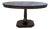 Oval Empire-Style Pedestal Table in Walnut and Marble For Sale