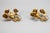 Gold Italian Gilt Metal Rose Coat Hooks, 1960s, Set of 2 For Sale - Image 8 of 18