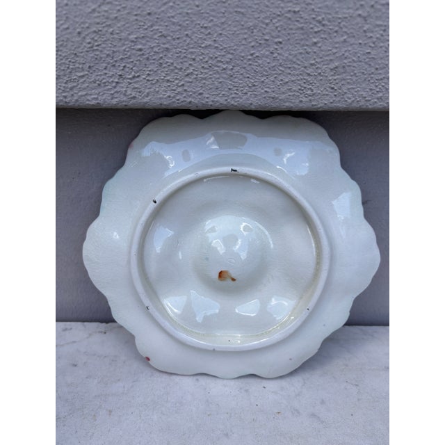 French Majolica Oyster Plate Fives Lille, Circa 1890 For Sale - Image 4 of 4