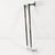 Silver Vintage Wall-Mounted Bathroom Hangers, Germany, 1980s, Set of 5 For Sale - Image 8 of 16