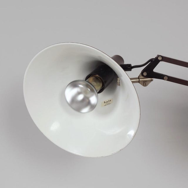Brown Desk Lamp with Adjustable Arm and Tulip-Shaped Shade from Hala, 1970s For Sale - Image 10 of 12