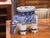 Traditional 1980s Blue and White Elephant Stool For Sale - Image 3 of 7
