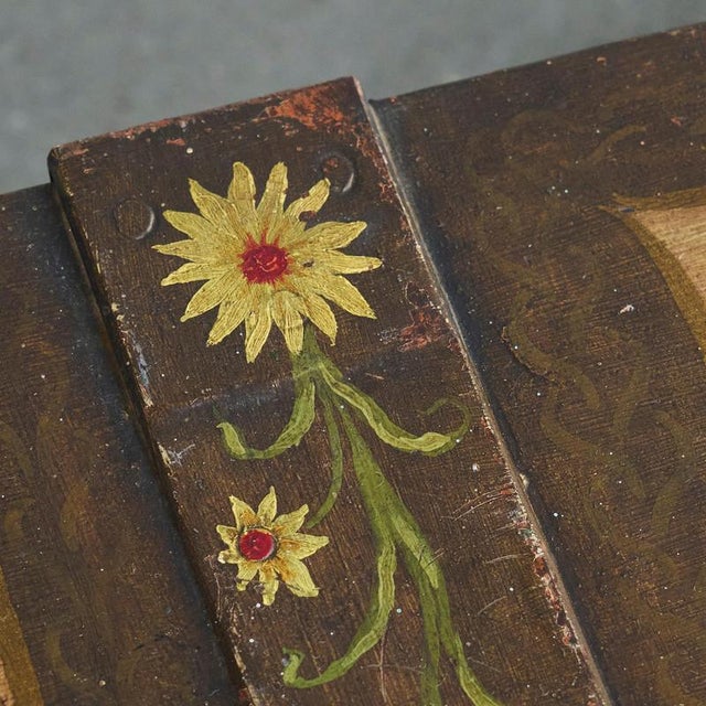 Late 19th Century Folk Art Chest in Iron, 1920s For Sale - Image 6 of 11