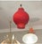 A ceiling lamp made of laminated glass, a beautiful example of the design of the 1960s. Lamp shade made of laminated...