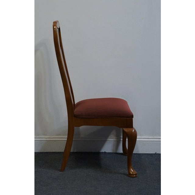 Wood Thomasville Furniture Fisher Park Collection Splat Back Dining Side Chair 21621-811-812 For Sale - Image 7 of 11