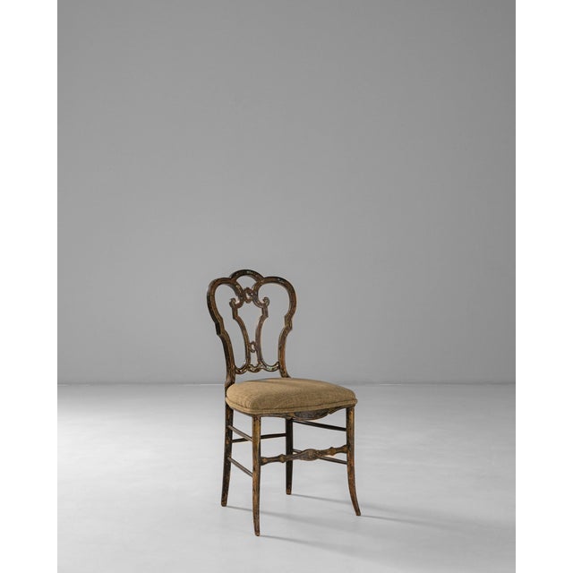 1860s French Baroque Revival Wooden Chair With Upholstered Seat For Sale In Greensboro - Image 6 of 18