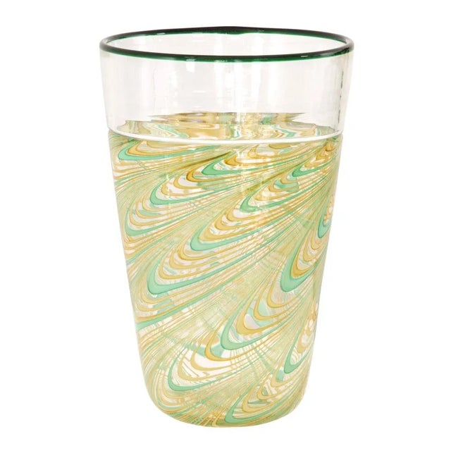 Phoenician Lace Vase in Murano Glass with Polychrome Filigrees and Crystal Incalmo by Archimede Seguso For Sale - Image 12 of 12