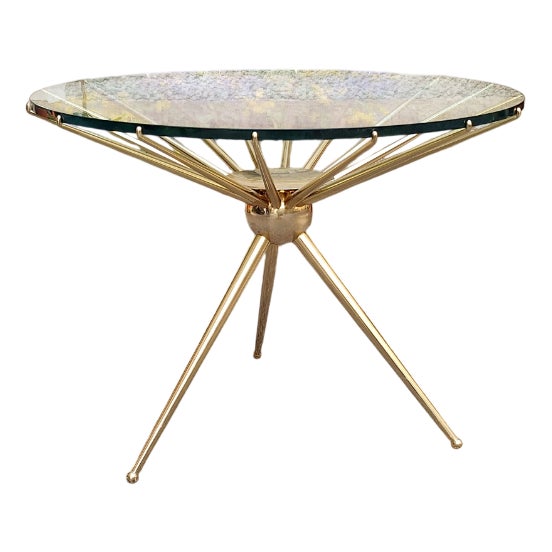 Vintage Spider Coffee Table in Polished Brass, 1990s For Sale